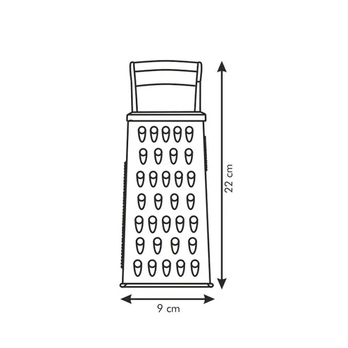 643780-GRATER 4 SIDES MED CLR HNDL "HANDY"(643402)