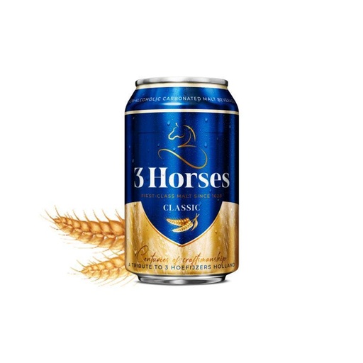 3Horses Classic Malt Drink 500Ml