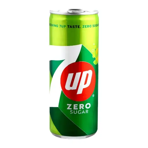 7UP ZERO SUGAR TIN 250ML