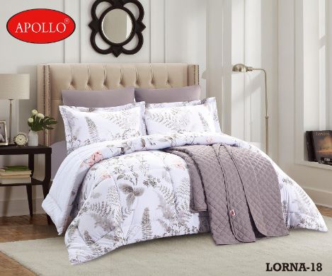 King Size Comforter Set of 7Pcs Brand Apollo Model Lorna